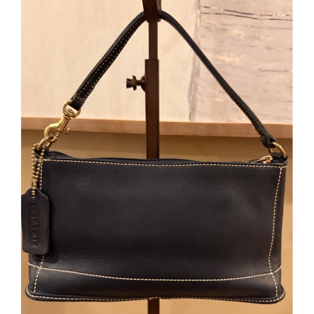 Vintage Coach Demi Bleeker 9311 Hand Bag Pouch Black Vintage USA - Picture 2 of 9